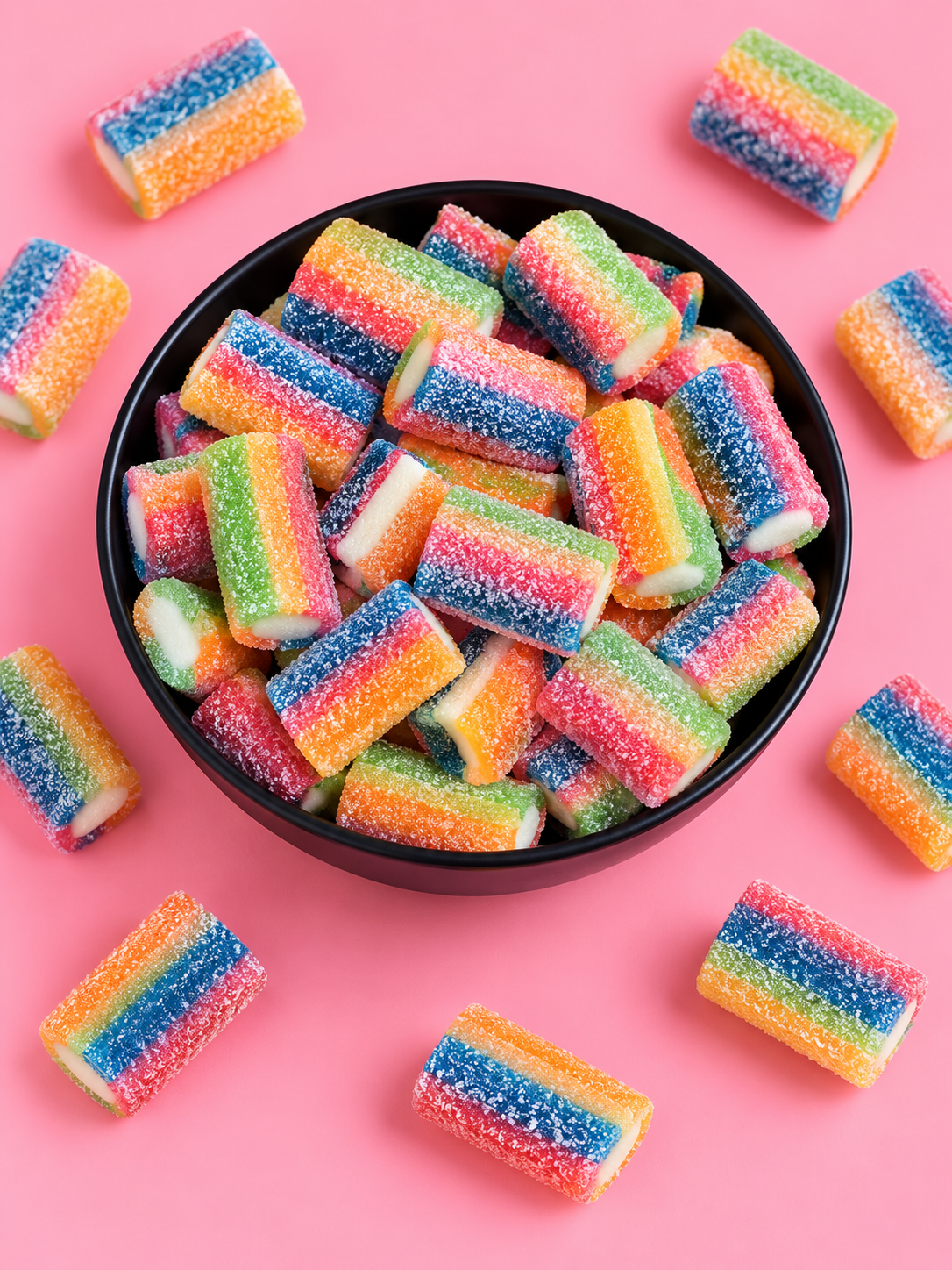 Les Jumbo Multicolores Acidulés